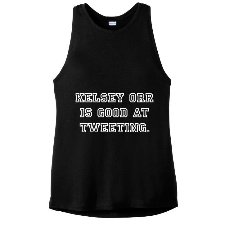 Kelseytayorr Kelsey Orr Is Good At Tweeting Ladies PosiCharge Tri-Blend Wicking Tank