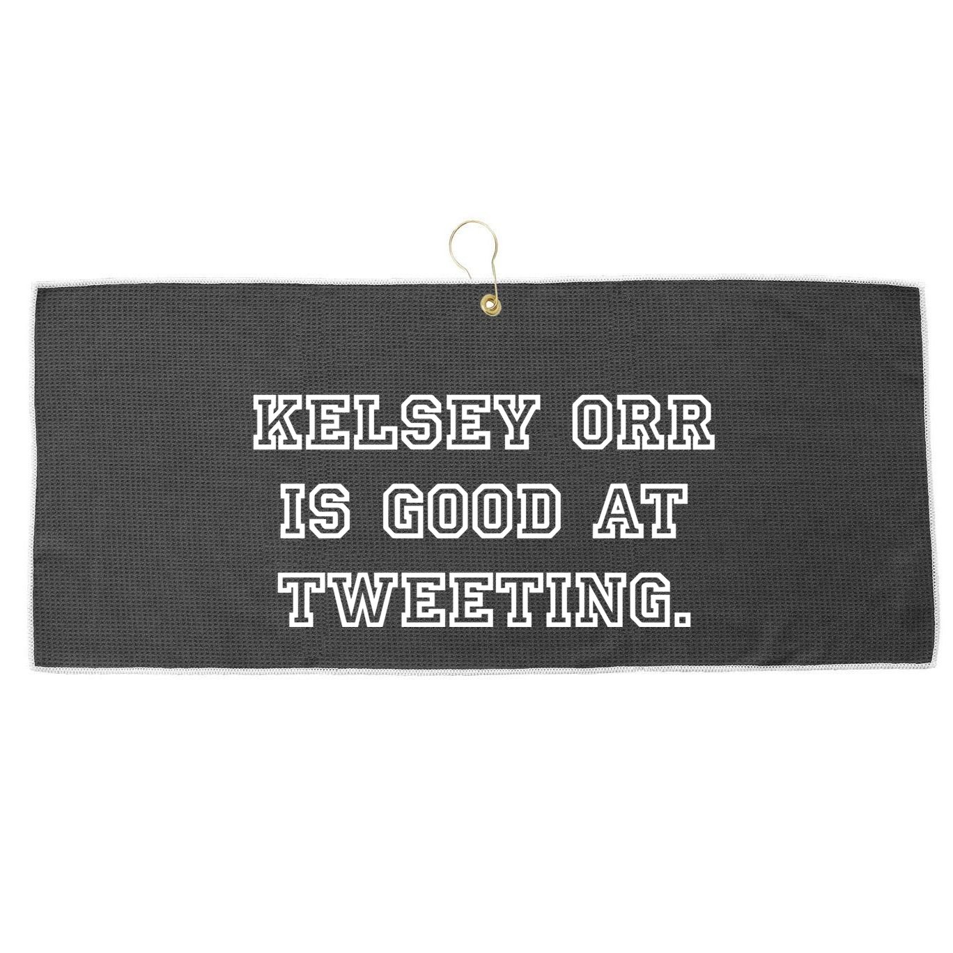 Kelseytayorr Kelsey Orr Is Good At Tweeting Large Microfiber Waffle Golf Towel
