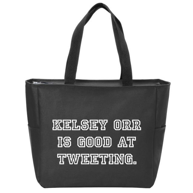 Kelseytayorr Kelsey Orr Is Good At Tweeting Zip Tote Bag