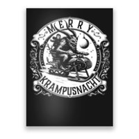 Krampusnacht Krampus On A Snowmobile Poster