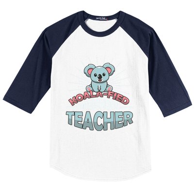 KoalaFied Koala Proud Preschool Teacher Gift Baseball Sleeve Shirt