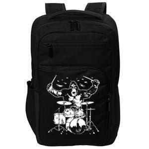 King Kong Playing Drums Impact Tech Backpack