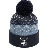 King Kong Playing Drums The Baniff Cuffed Pom Beanie