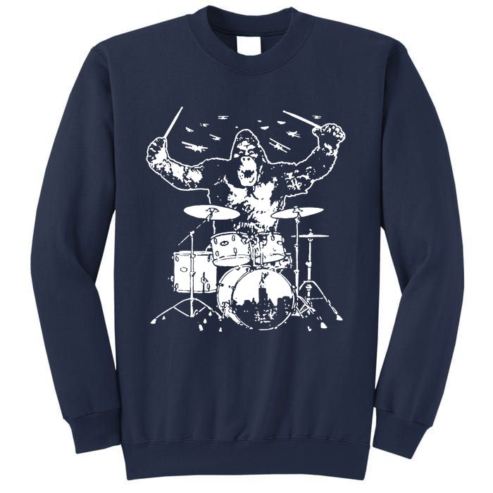 King Kong Playing Drums Sweatshirt