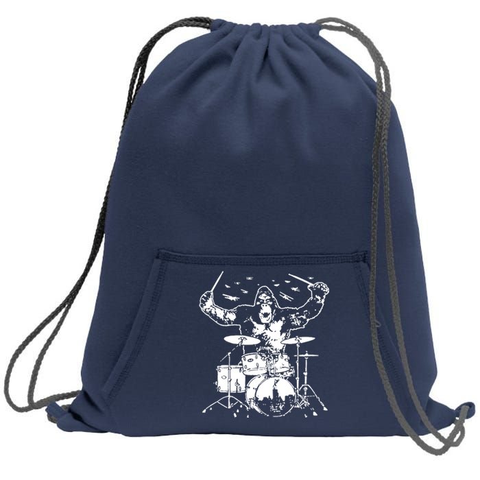 King Kong Playing Drums Sweatshirt Cinch Pack Bag