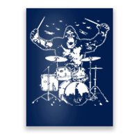 King Kong Playing Drums Poster