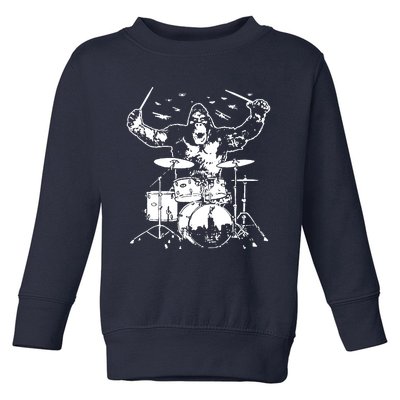 King Kong Playing Drums Toddler Sweatshirt