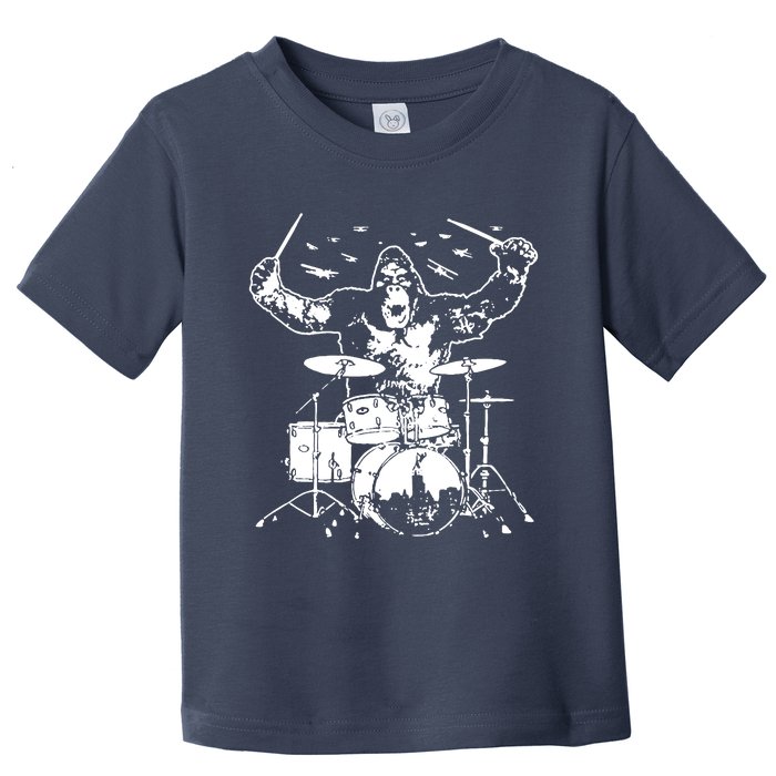 King Kong Playing Drums Toddler T-Shirt