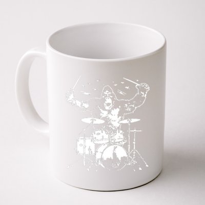 King Kong Playing Drums Coffee Mug