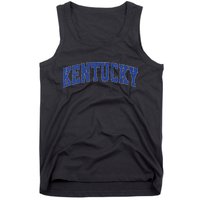 Kentucky Ky Retro Vintage Athletic Sports Design Blue Style Tank Top