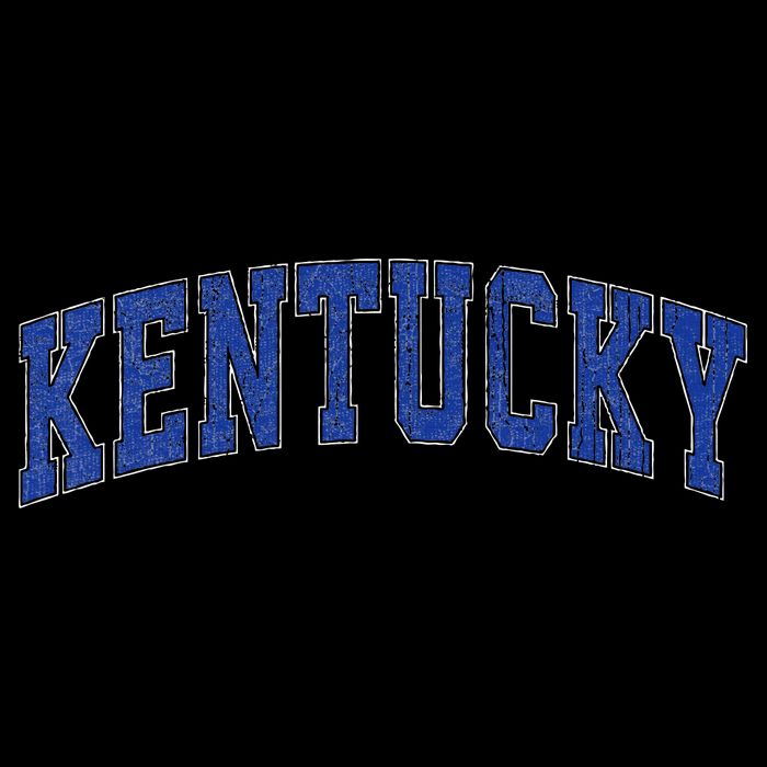 Kentucky Ky Retro Vintage Athletic Sports Design Blue Style Tank Top
