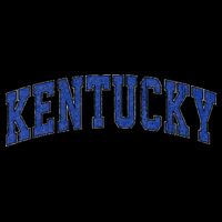 Kentucky Ky Retro Vintage Athletic Sports Design Blue Style Women's Crop Top Tee