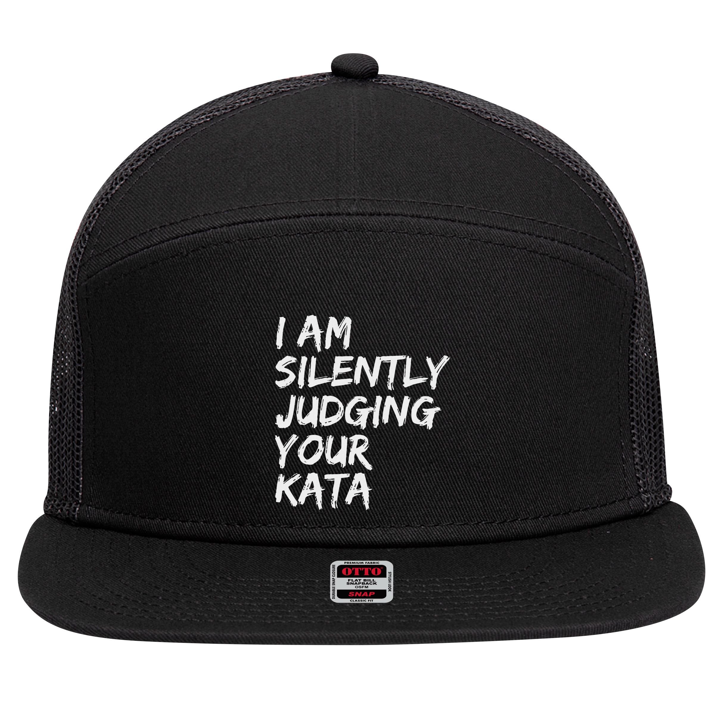 Karate Kata Shotokan Kyokushin Goju Wado Shito Ryu Nanbudo 7 Panel Mesh Trucker Snapback Hat