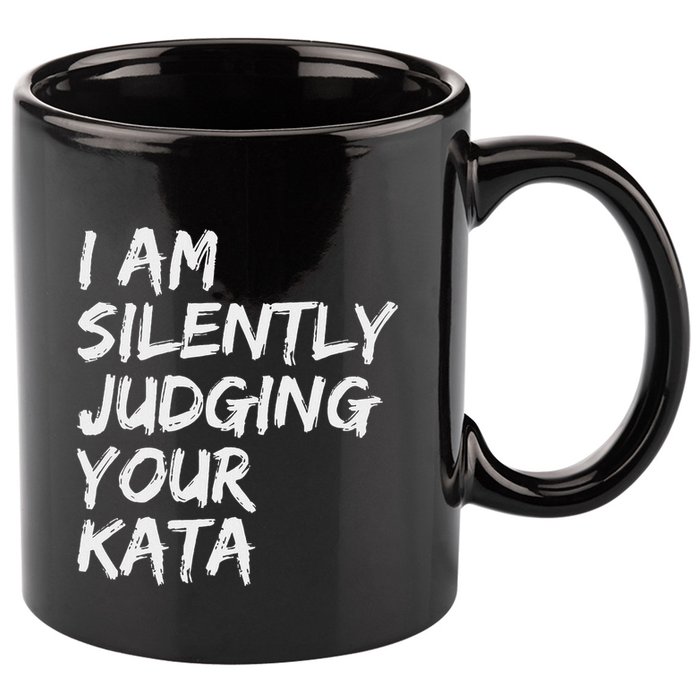 Karate Kata Shotokan Kyokushin Goju Wado Shito Ryu Nanbudo 11oz C Handle Ceramic Mug