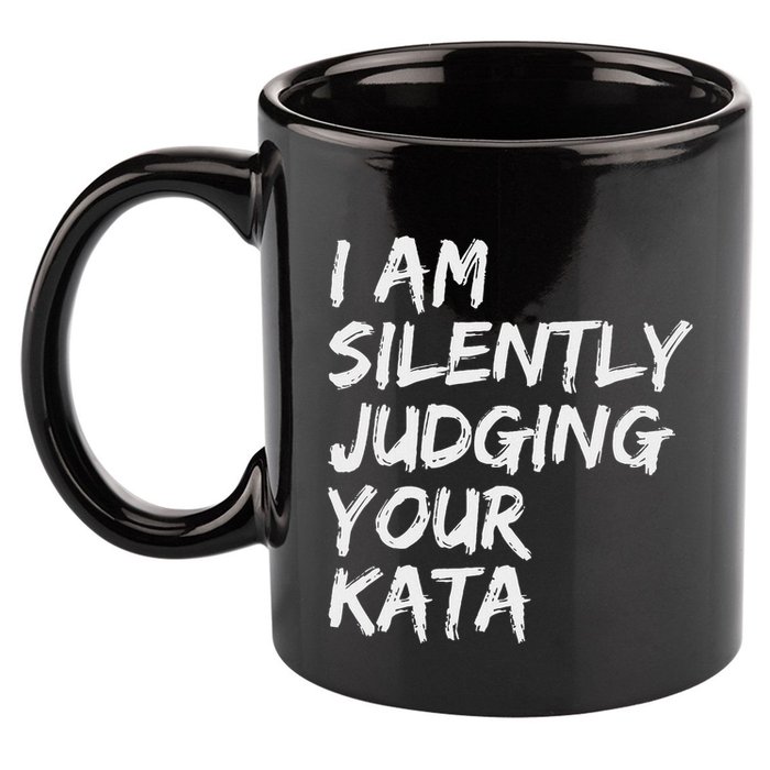 Karate Kata Shotokan Kyokushin Goju Wado Shito Ryu Nanbudo 11oz C Handle Ceramic Mug