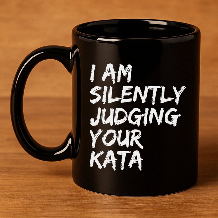 Karate Kata Shotokan Kyokushin Goju Wado Shito Ryu Nanbudo 11oz C Handle Ceramic Mug