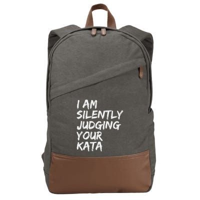 Karate Kata Shotokan Kyokushin Goju Wado Shito Ryu Nanbudo Cotton Canvas Backpack