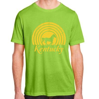 Kentucky Ky Thoroughbred Horse Farm Racing Derby Infield Meaningful Gift Adult ChromaSoft Performance T-Shirt