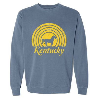 Kentucky Ky Thoroughbred Horse Farm Racing Derby Infield Meaningful Gift Garment-Dyed Sweatshirt