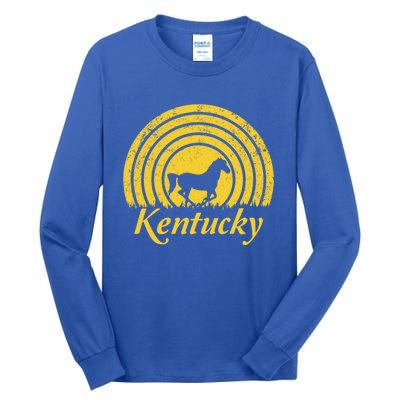 Kentucky Ky Thoroughbred Horse Farm Racing Derby Infield Meaningful Gift Tall Long Sleeve T-Shirt