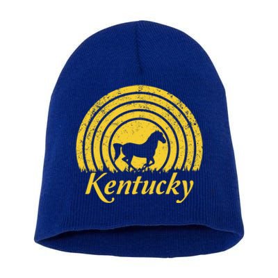 Kentucky Ky Thoroughbred Horse Farm Racing Derby Infield Meaningful Gift Short Acrylic Beanie