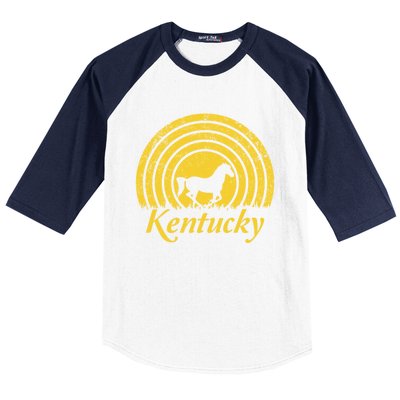 Kentucky Ky Thoroughbred Horse Farm Racing Derby Infield Meaningful Gift Baseball Sleeve Shirt