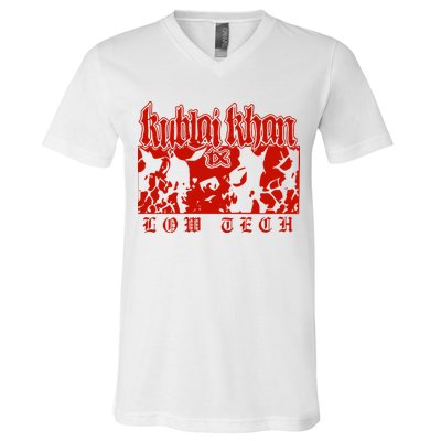 Kublai Khan Tx Low Tech New V-Neck T-Shirt