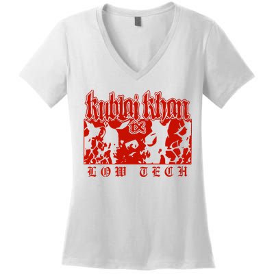 Kublai Khan Tx Low Tech New Women's V-Neck T-Shirt