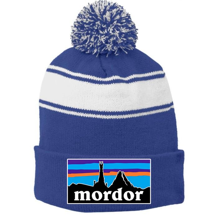 Kaia Kay The L.O.R.D Of The Rings Mordor Stripe Pom Pom Beanie