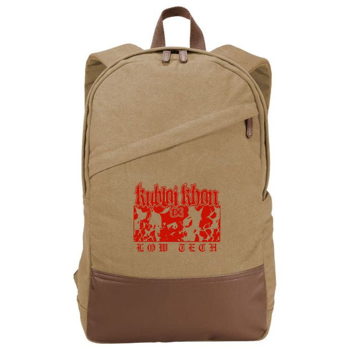 Kublai Khan Tx Low Tech New Cotton Canvas Backpack