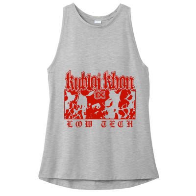 Kublai Khan Tx Low Tech New Ladies PosiCharge Tri-Blend Wicking Tank