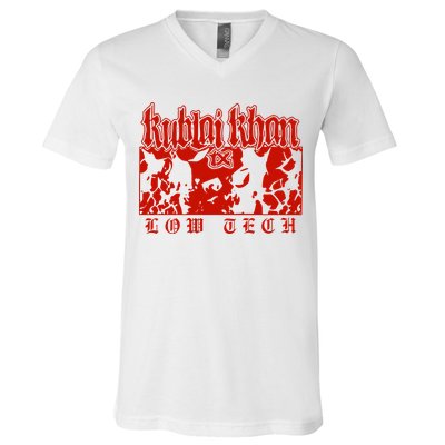 Kublai Khan Tx Low Tech New V-Neck T-Shirt