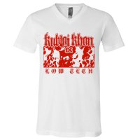 Kublai Khan Tx Low Tech New V-Neck T-Shirt