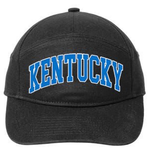 Kentucky Ky Throwback Design Classic 7-Panel Snapback Hat