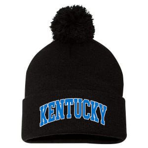 Kentucky Ky Throwback Design Classic Pom Pom 12in Knit Beanie