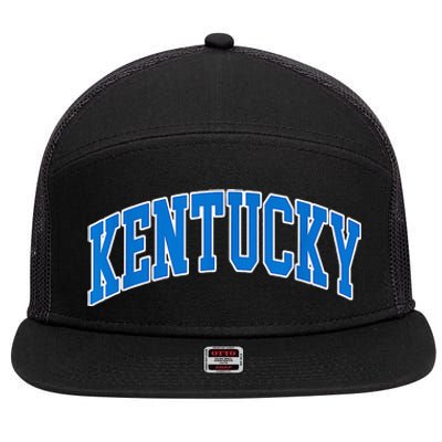 Kentucky Ky Throwback 7 Panel Mesh Trucker Snapback Hat