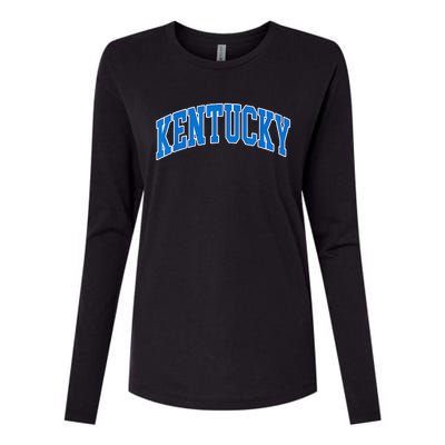 Kentucky Ky Throwback Womens Cotton Relaxed Long Sleeve T-Shirt