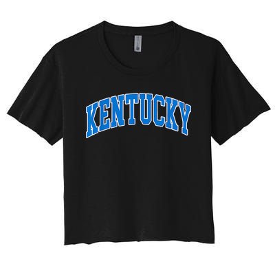 Kentucky Ky Throwback Women's Crop Top Tee