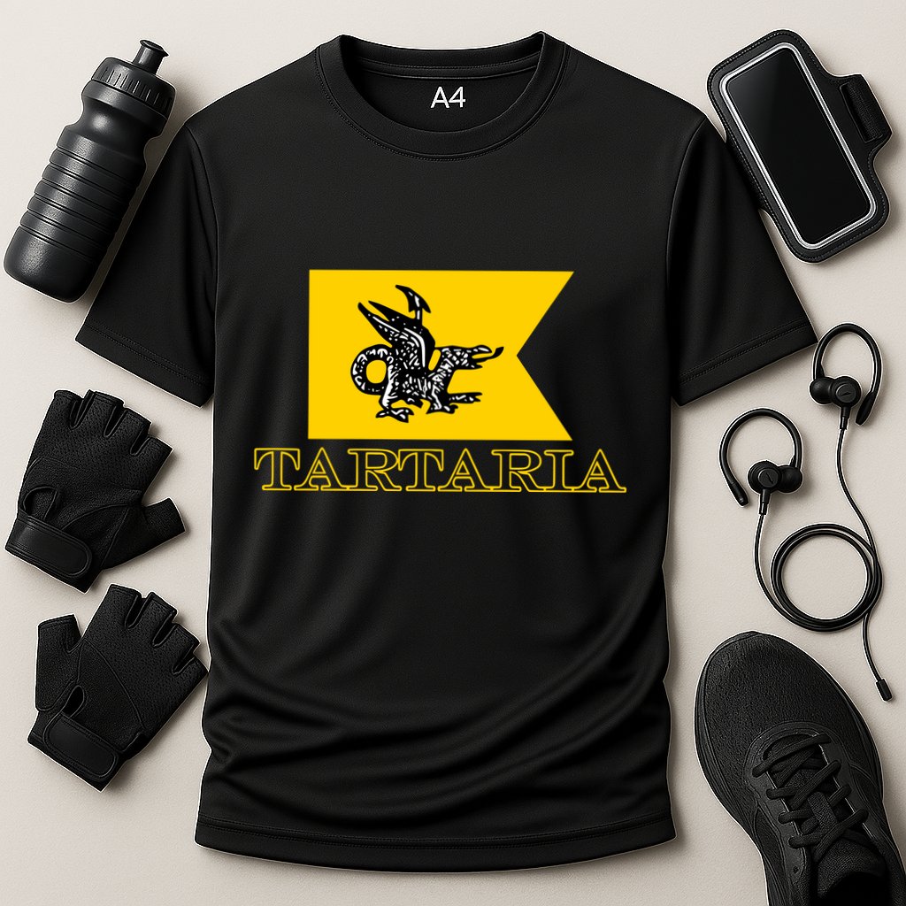Keith K Tartaria Tartary Flag Cooling Performance Crew T-Shirt