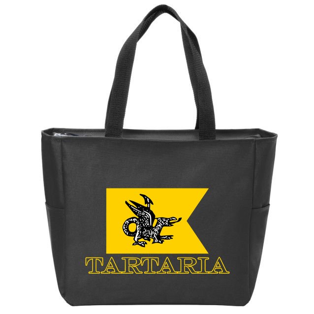 Keith K Tartaria Tartary Flag Zip Tote Bag