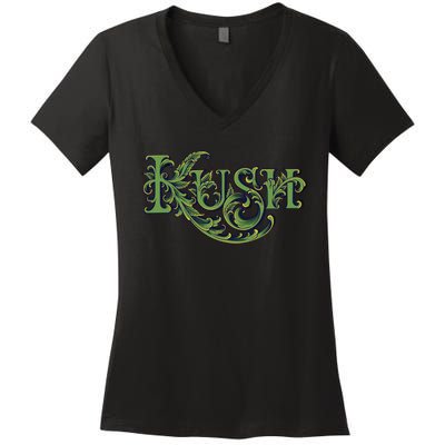 Kush Women's V-Neck T-Shirt