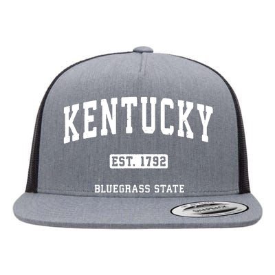 Kentucky Ky Vintage Sports Design Retro Varsity Flat Bill Trucker Hat