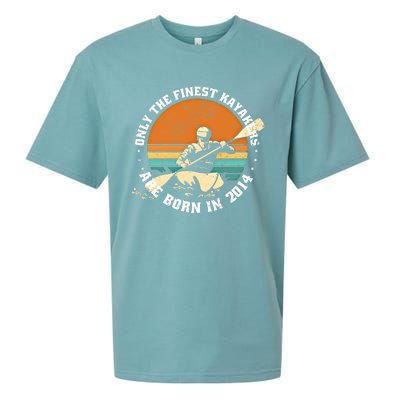 Kayakrafting Kayaker Vintage 2014 Birthday Kayaking Kayaks Gift Sueded Cloud Jersey T-Shirt