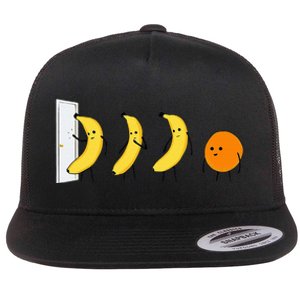 Knock Knock WhoS There Banana WhoS There Orange Flat Bill Trucker Hat