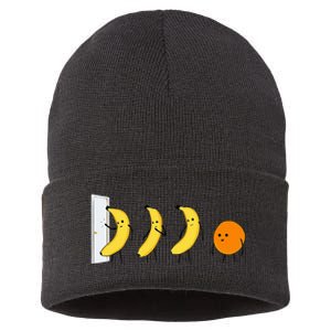 Knock Knock WhoS There Banana WhoS There Orange Sustainable Knit Beanie