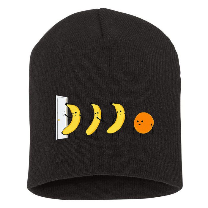 Knock Knock WhoS There Banana WhoS There Orange Short Acrylic Beanie