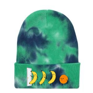 Knock Knock WhoS There Banana WhoS There Orange Tie Dye 12in Knit Beanie