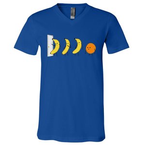 Knock Knock Whos Here Banana V-Neck T-Shirt