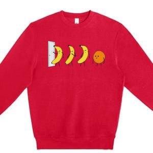 Knock Knock Whos Here Banana Premium Crewneck Sweatshirt