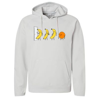 Knock Knock WhoS There Banana WhoS There Orange Performance Fleece Hoodie